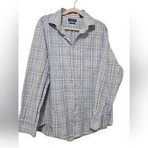 Ralph Lauren Casual Blue and Yellow Button Down Shirt
